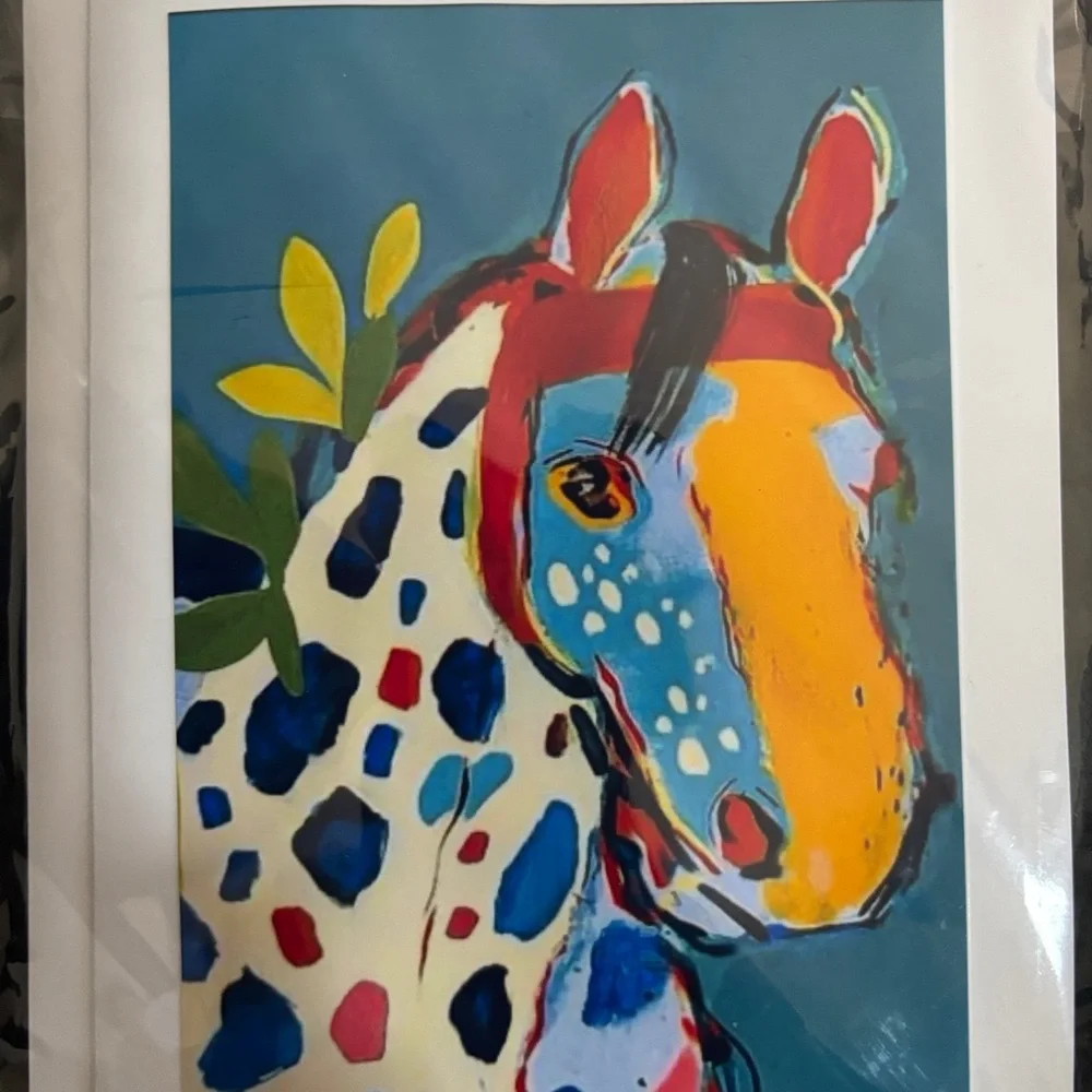 🎨 Horse Art Card Set V | Pop-Art Horses |Bold Colorful Stationery or Mini Prints